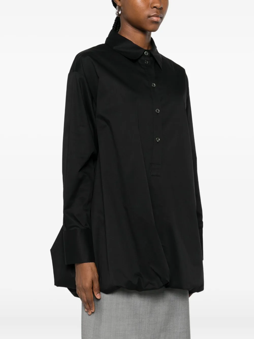 Su Belted Shirt In Black