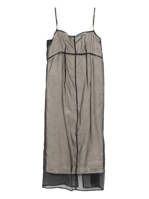 Su vestido sin mangas con paneles