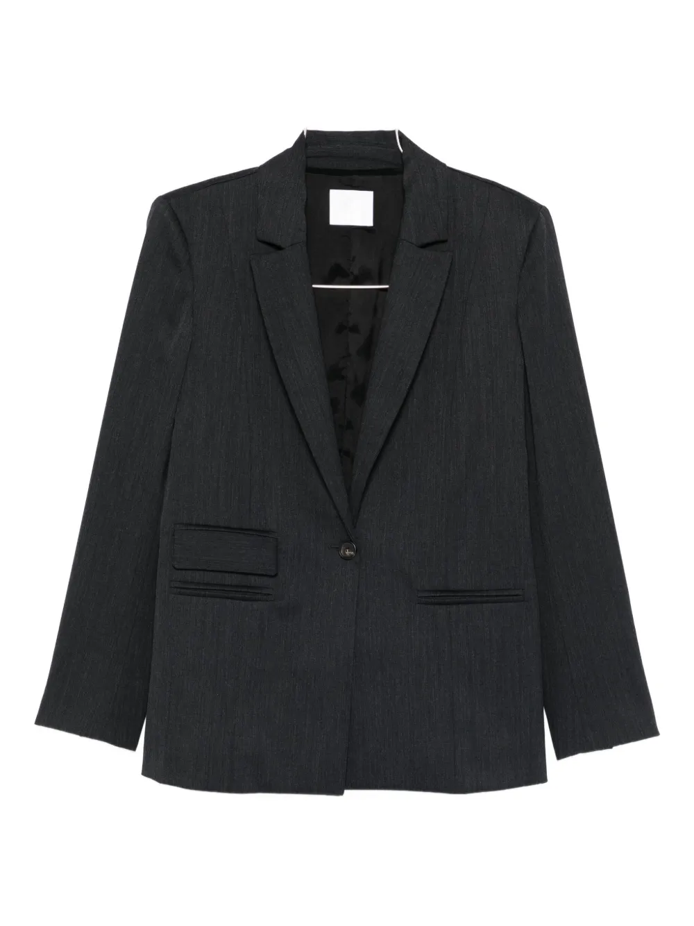 Su Notched-lapel Jacket In Black