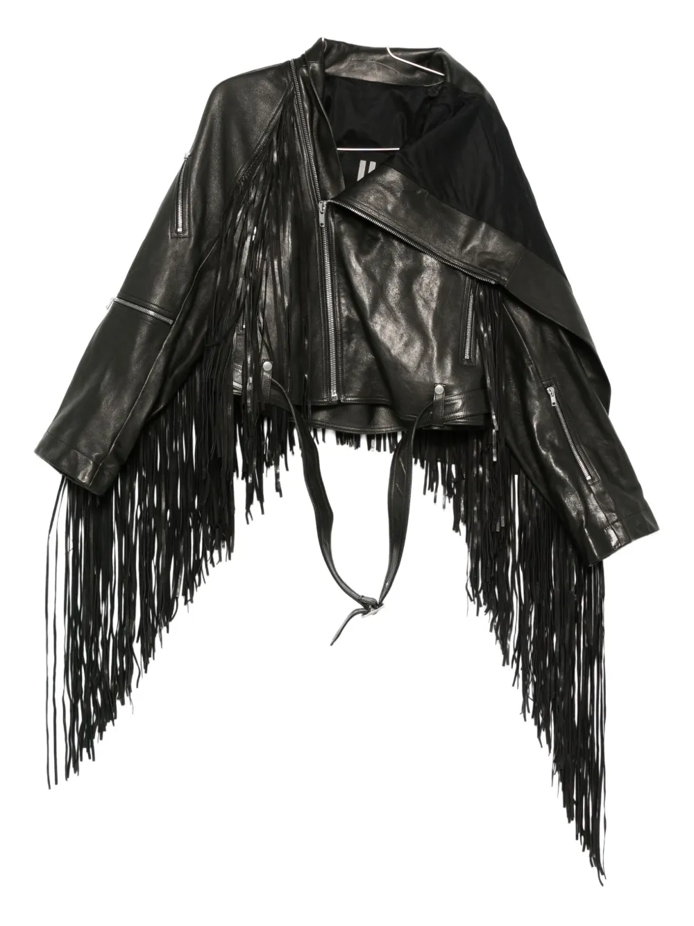 Rick Owens Cropped Scarf Flight Puffer Jackets Black In Black