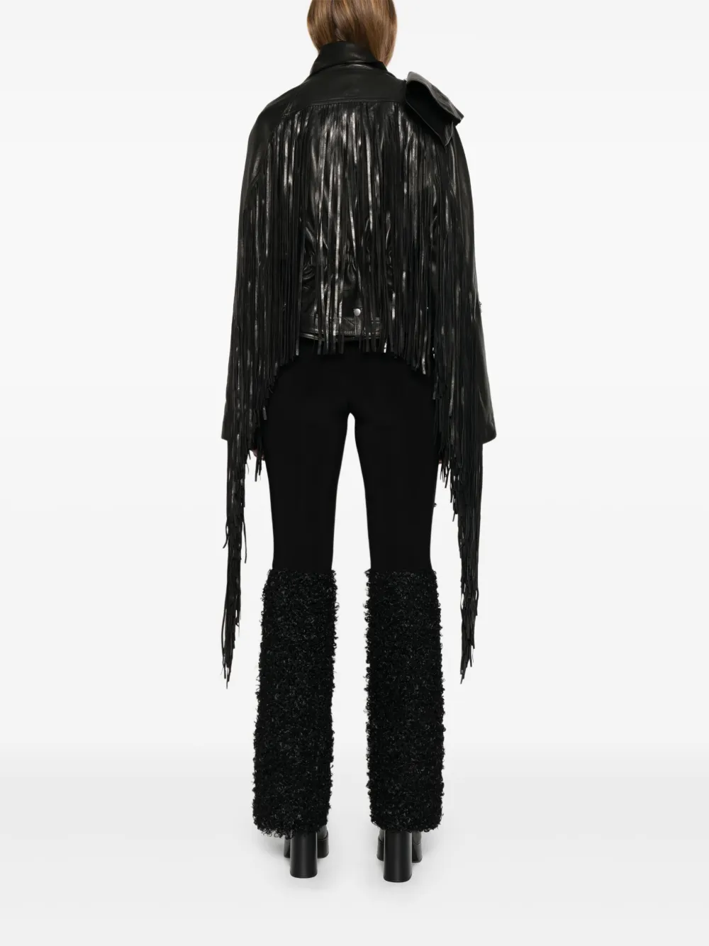 Rick Owens Leren jack Zwart