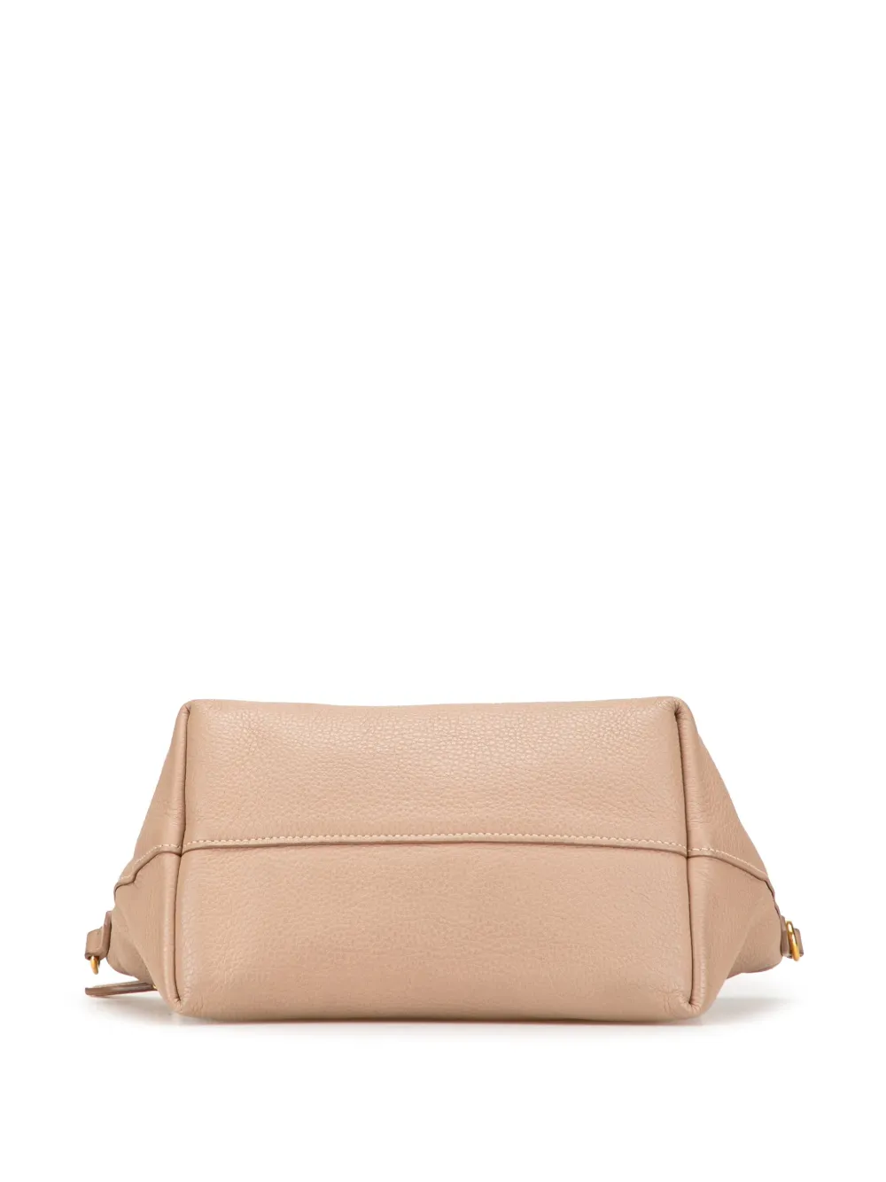 Pre-owned Prada 2000-2025 Vitello Daino Zip Top Satchel In Brown