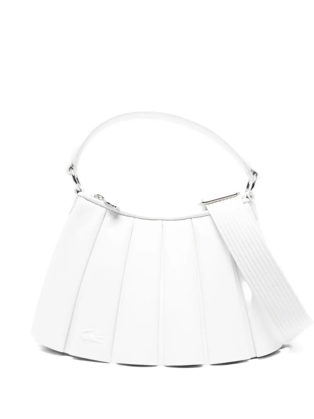Lacoste Small Lenglen Shoulder Bag In White