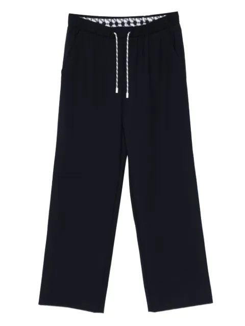 MARCCAIN pantalones rectos con cordones en la pretina
