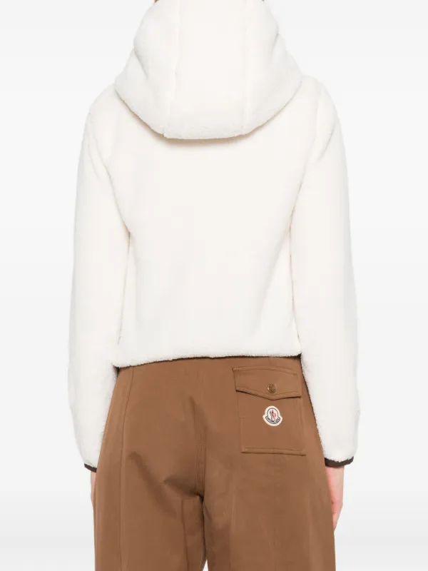 【高級感】MONCLER パイル地 パーカー 白×ゴールド Moncler Jacket Saverne | Women's | Vitkac