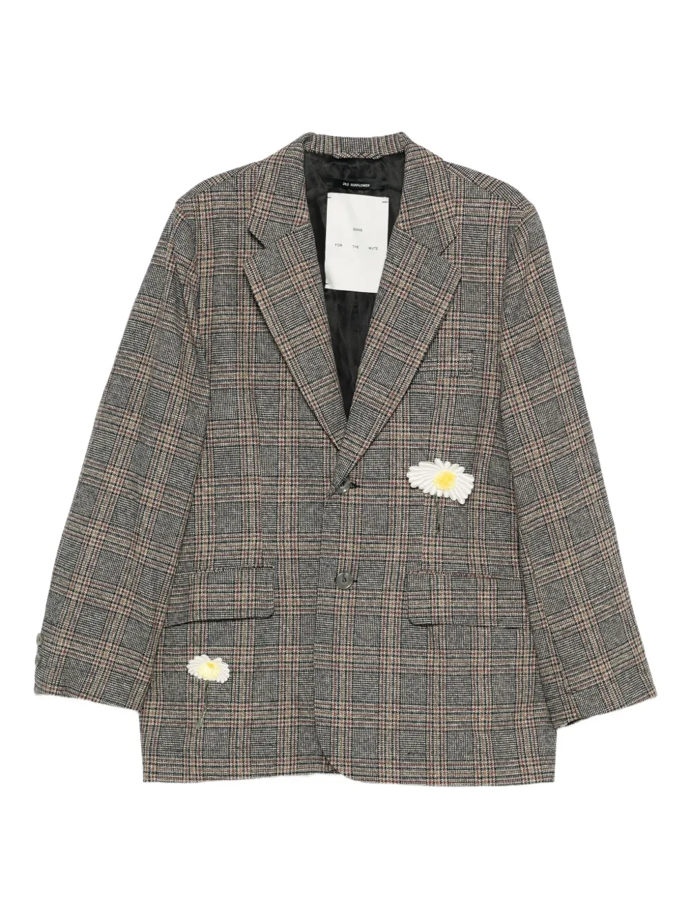 Song For The Mute blazer con apliques florales | gris | Image 1