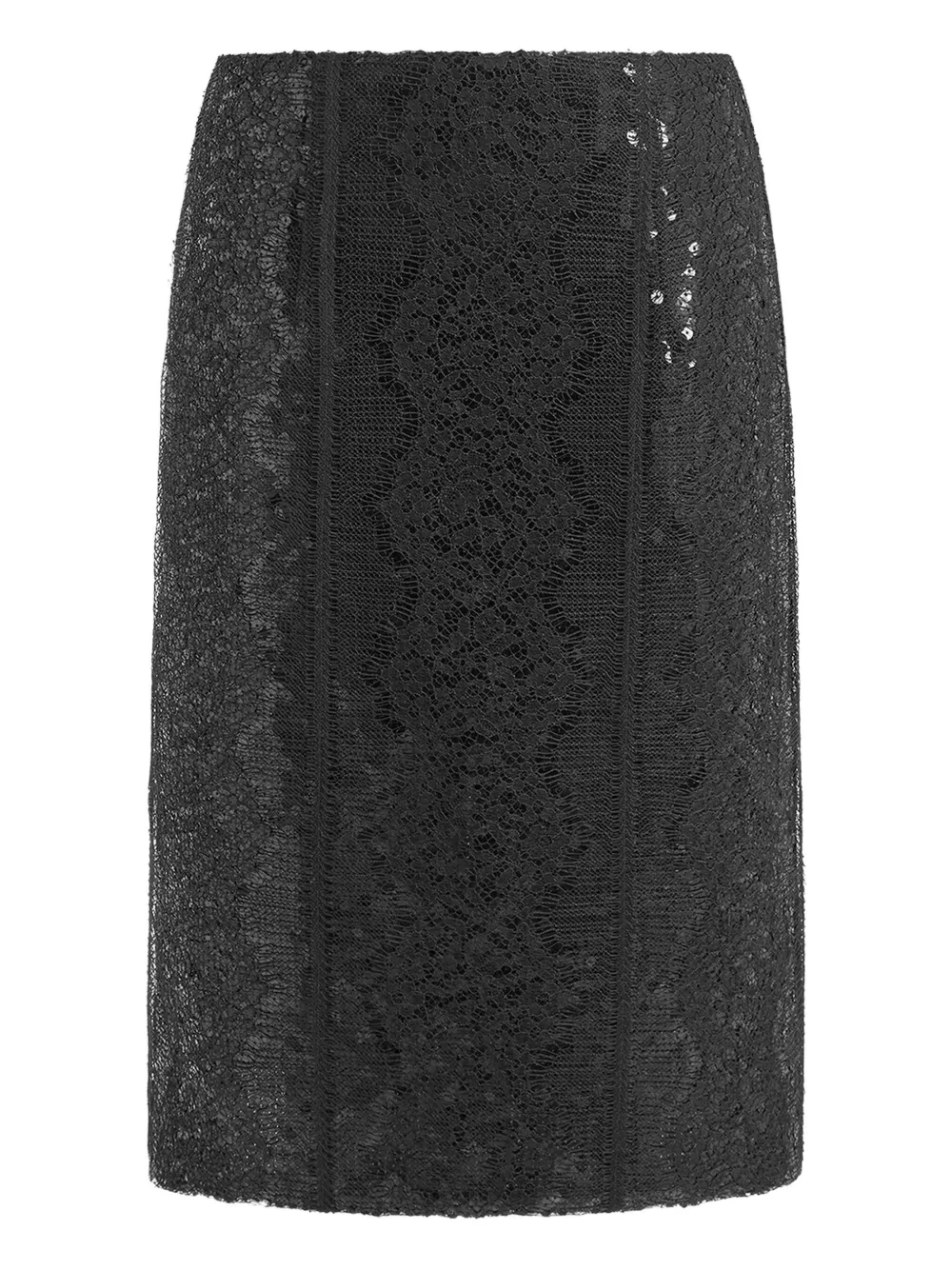 16arlington Deoda Sequin Lace Skirt In Black