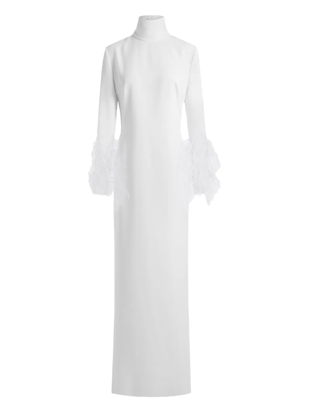 16arlington Arios Feather-trim Gown In White