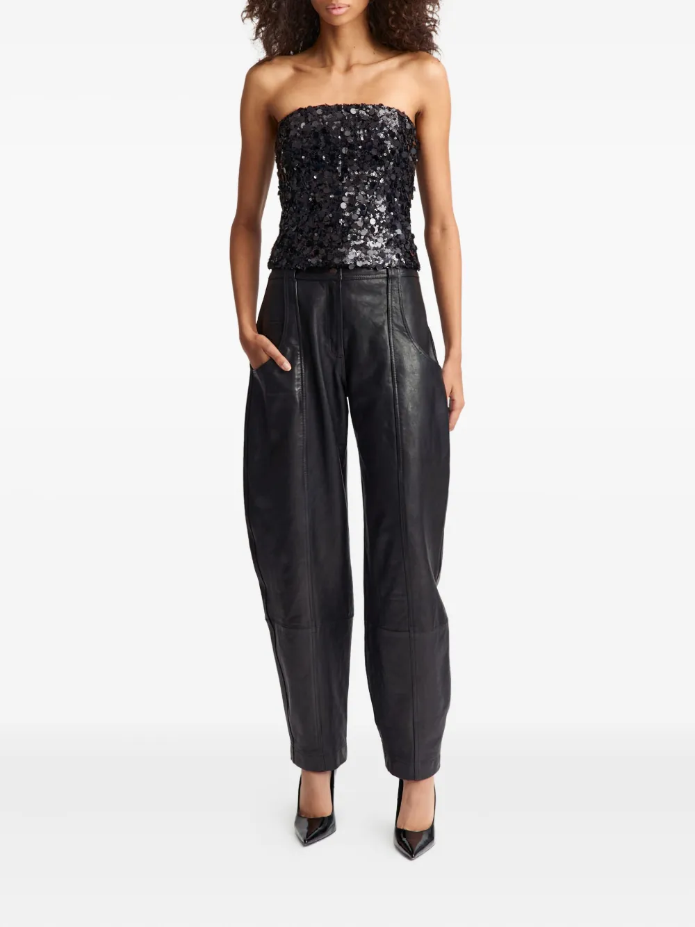 16Arlington top estilo anieri con lentejuelas | Chalecos y camisetas | Image 2