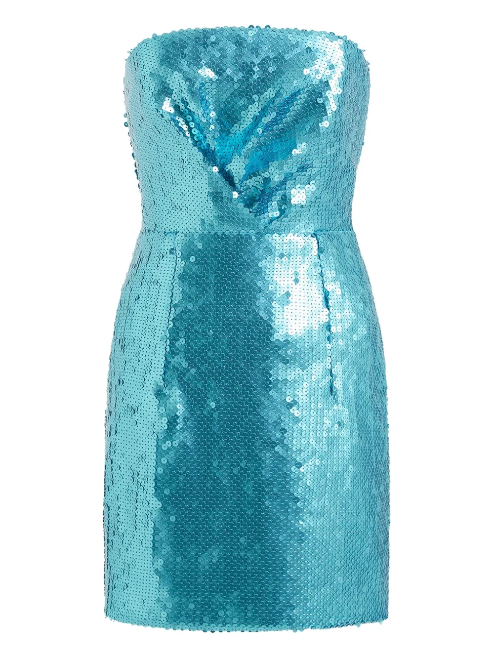 16arlington Sequin Belted Mini Dress In Blue