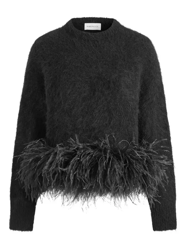 16Arlington Dovico Feather Top in Black
