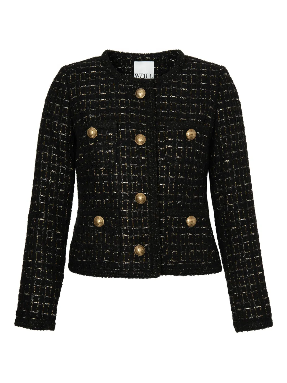 WEILL PARIS tweed button jacket | Black | Image 1