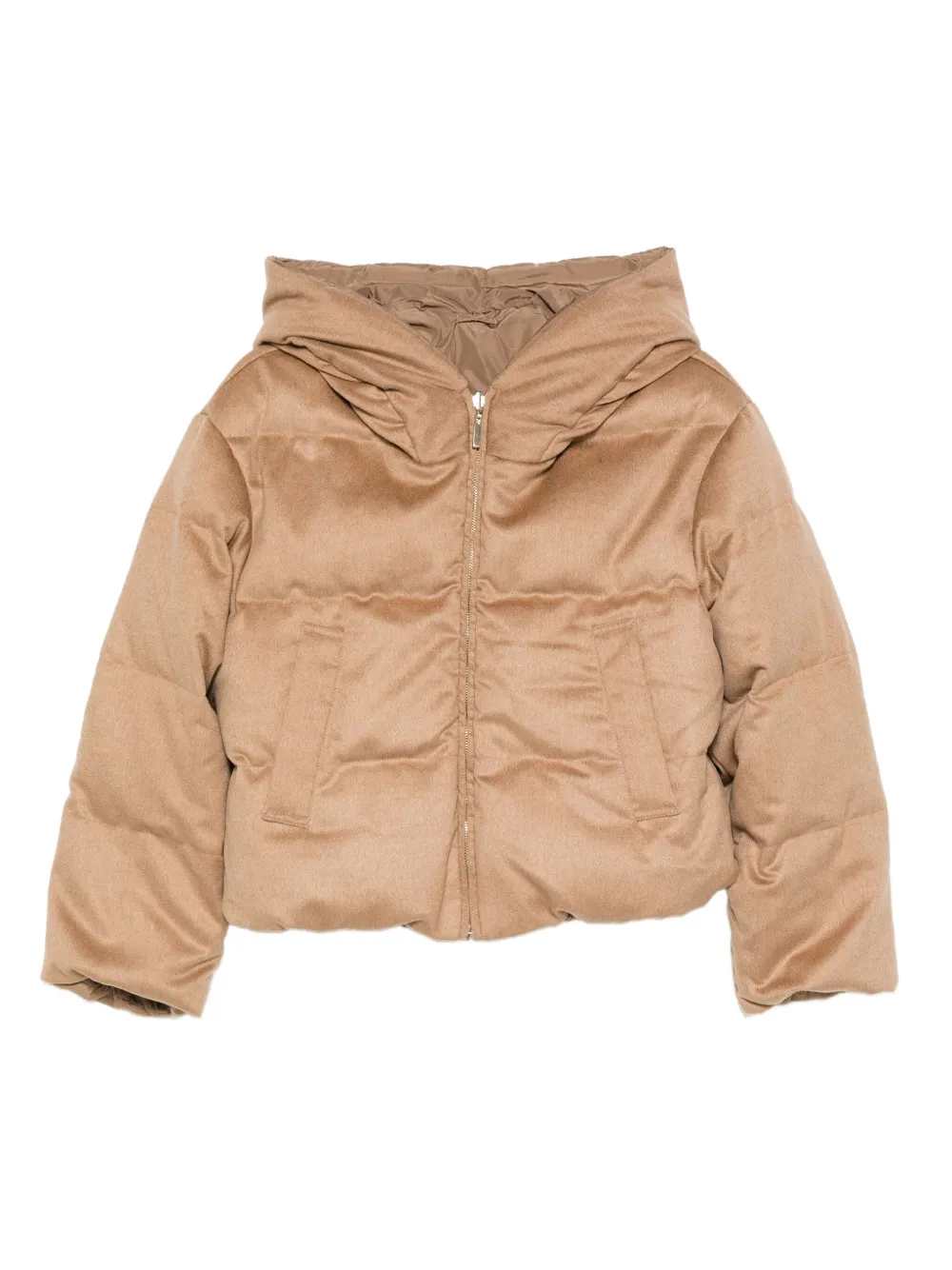 Max Mara chamarra capitonada con capucha | marrón | Image 1