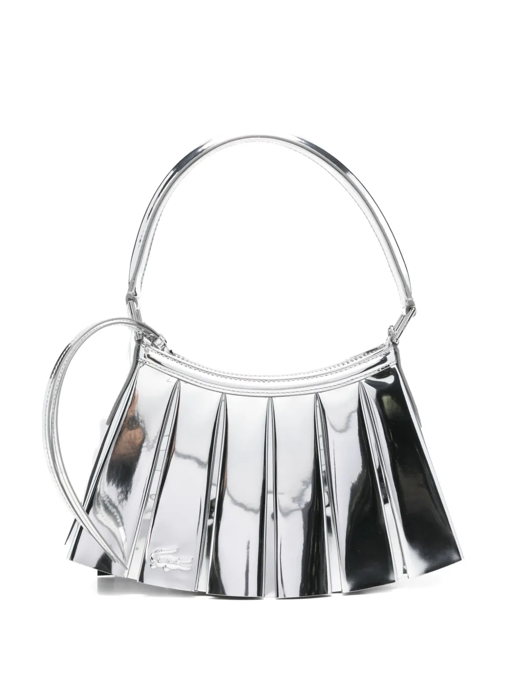 Lacoste Lenglen Shoulder Bag In Silver