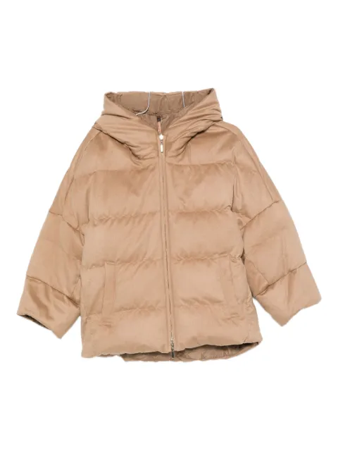 Max Mara abrigo con capucha y cierre