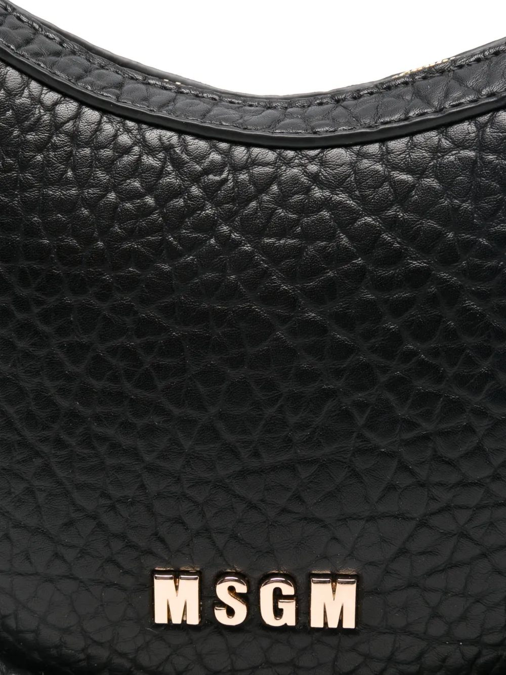 MSGM Kids Leren schoudertas Zwart