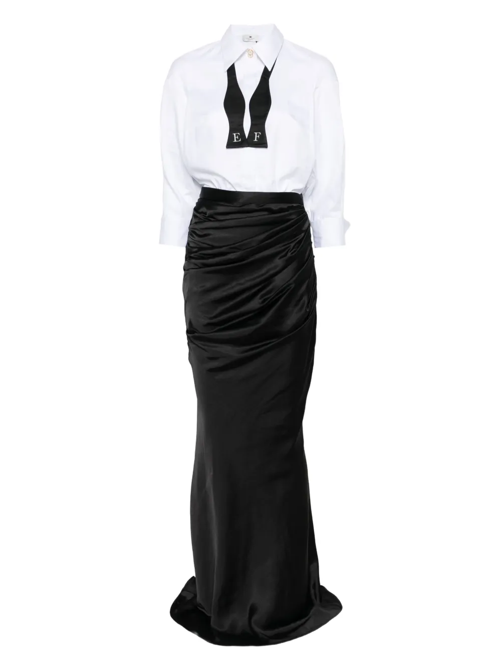 Elisabetta Franchi ruched-skirt dress | White | Image 1