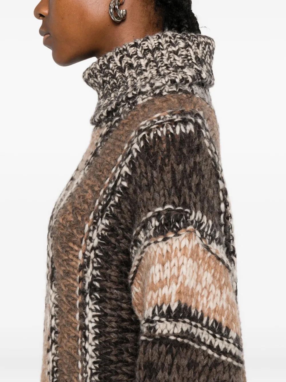 Roberto Collina Gestreepte coltrui Bruin