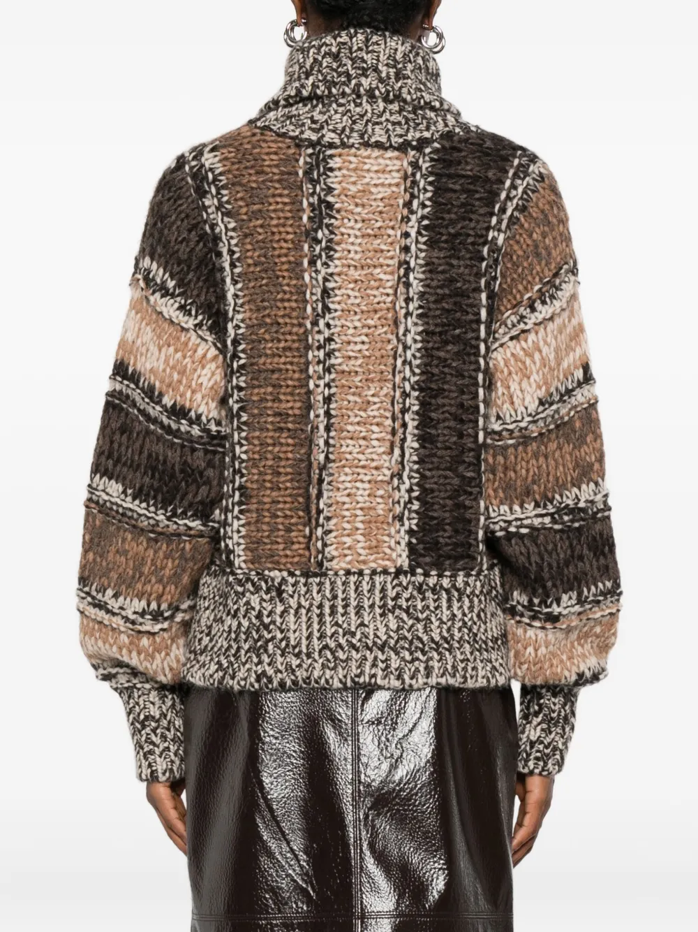 Roberto Collina Gestreepte coltrui Bruin