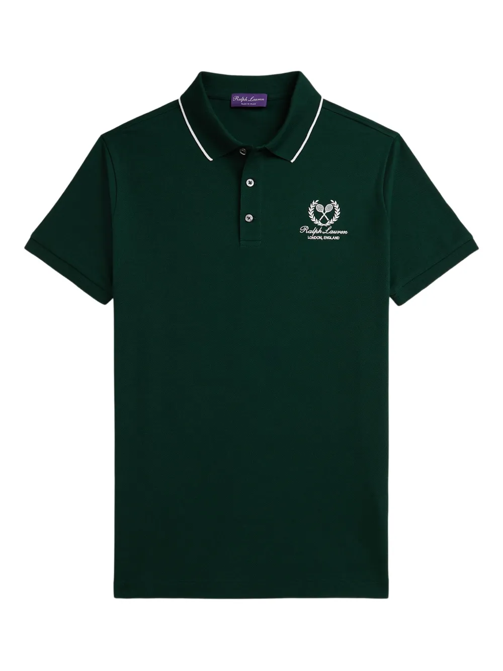 Ralph Lauren Collection embroidered-detail polo shirt | Green | Image 1