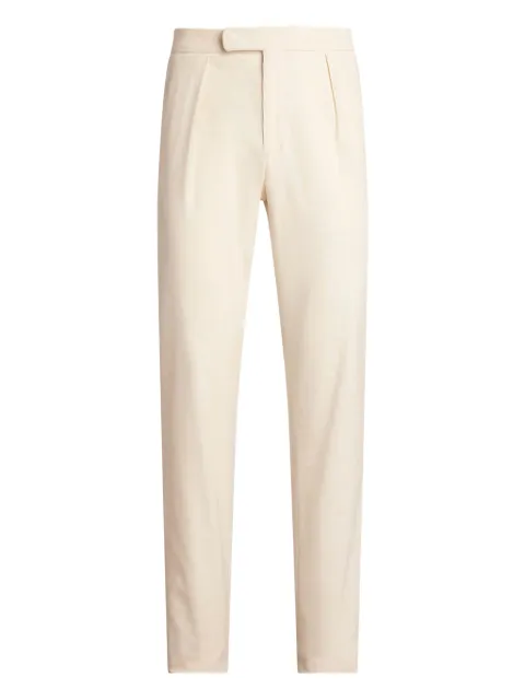 Ralph Lauren Collection pantalones de algodón con pinzas