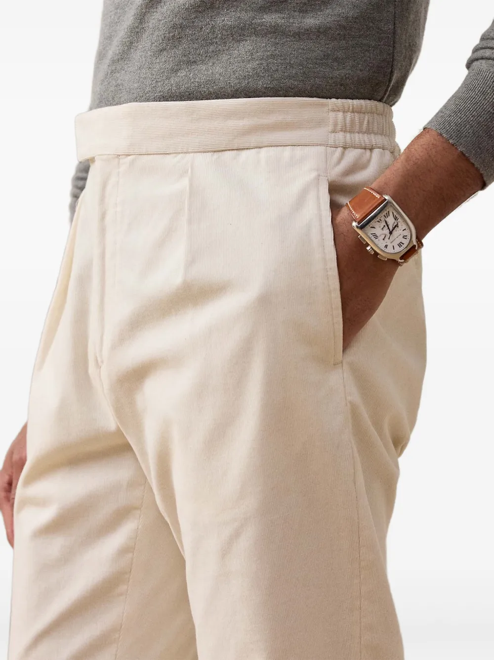 Ralph Lauren Collection Straight plooibroek Beige