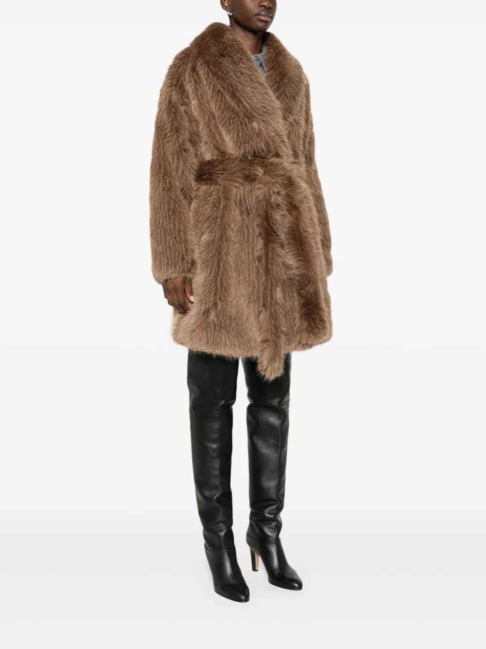 Mackage Kacela jack met ceintuur Bruin