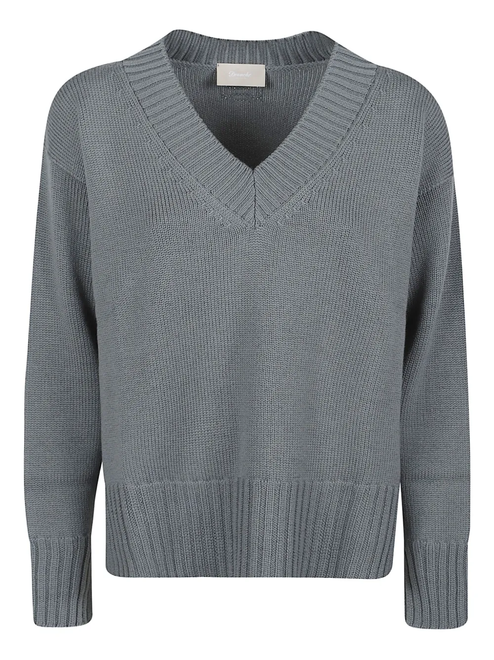 Drumohr pull à col v | gris | Image 1