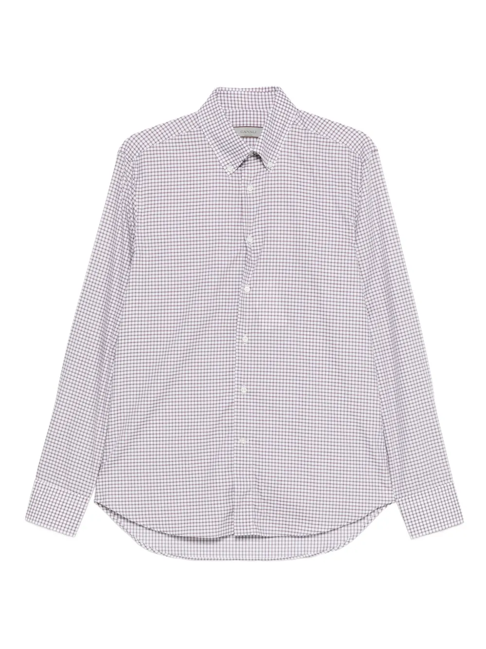 Canali checked-pattern shirt | White | Image 1