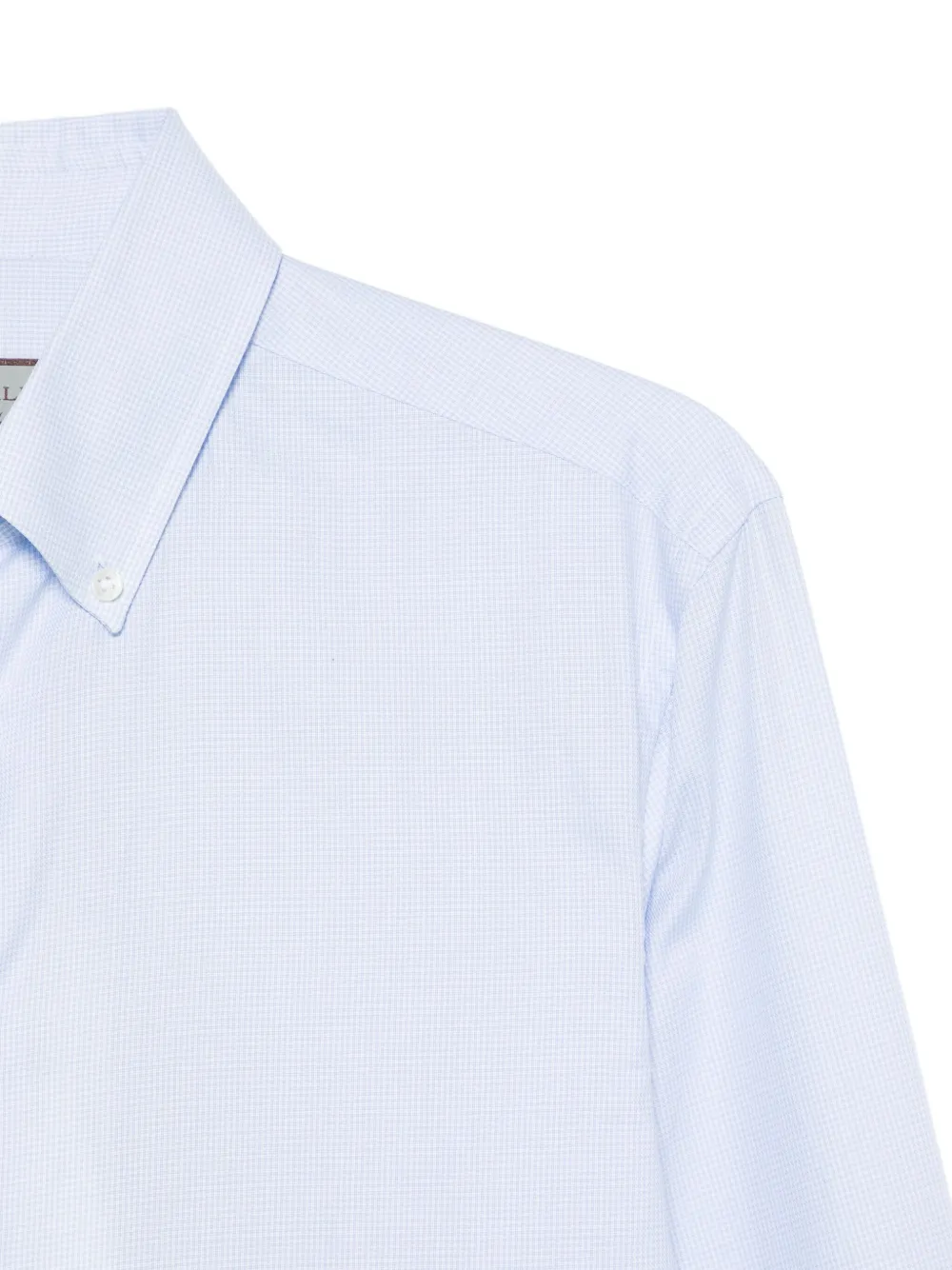 Canali Geruit overhemd Blauw