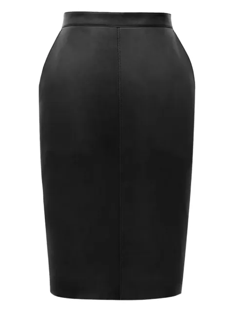 Saint Laurent Cassandre leather pencil skirt