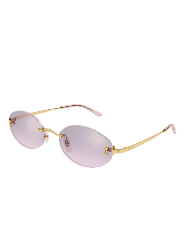 Cartier Eyewear CT0592S サングラス | ゴールドトーン | FARFETCH JP
