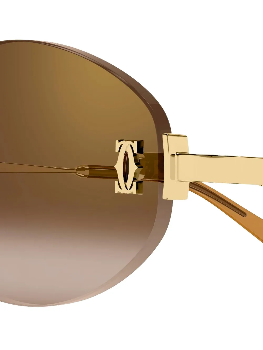 Cartier Core Range Sunglasses In Brown