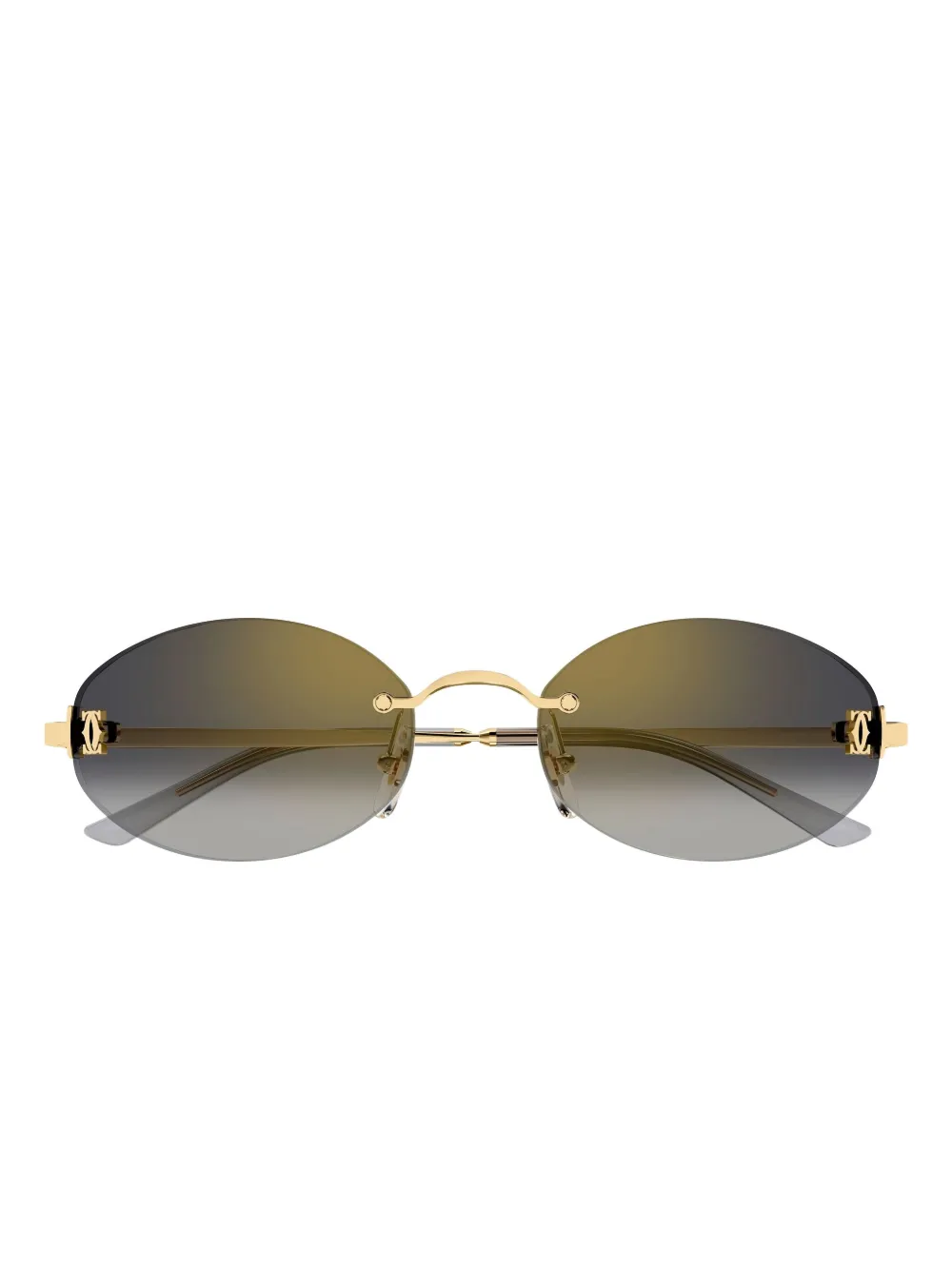 Cartier Eyewear gafas de sol con montura redonda y logo | dorado | Image 1