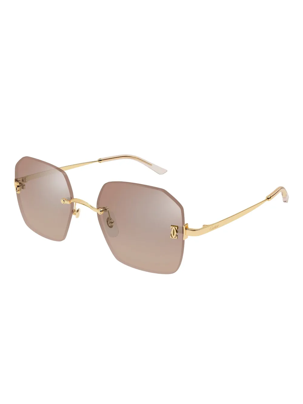 Cartier Eyewear geometric-frame sunglasses - Goud
