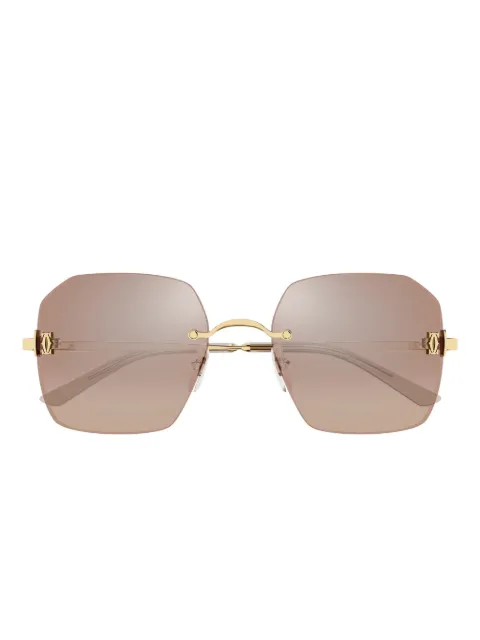 Cartier Eyewear geometric-frame sunglasses