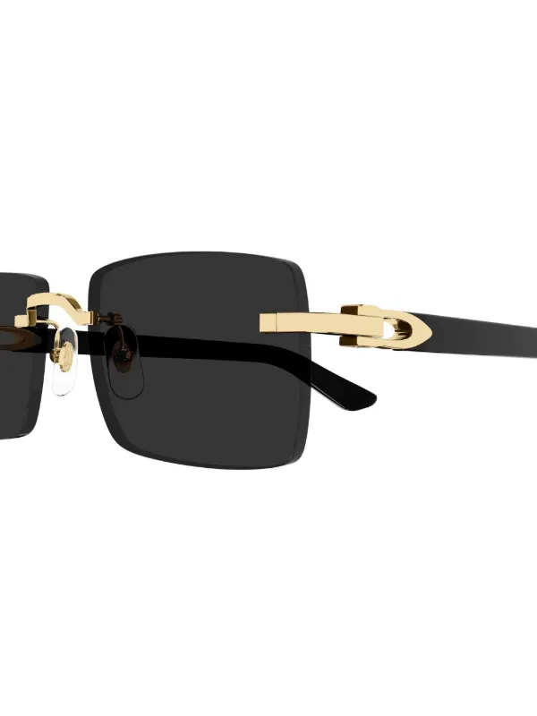 Cartierサングラス Cartier Eyewear round-frame Sunglasses | Gold | FARFETCH