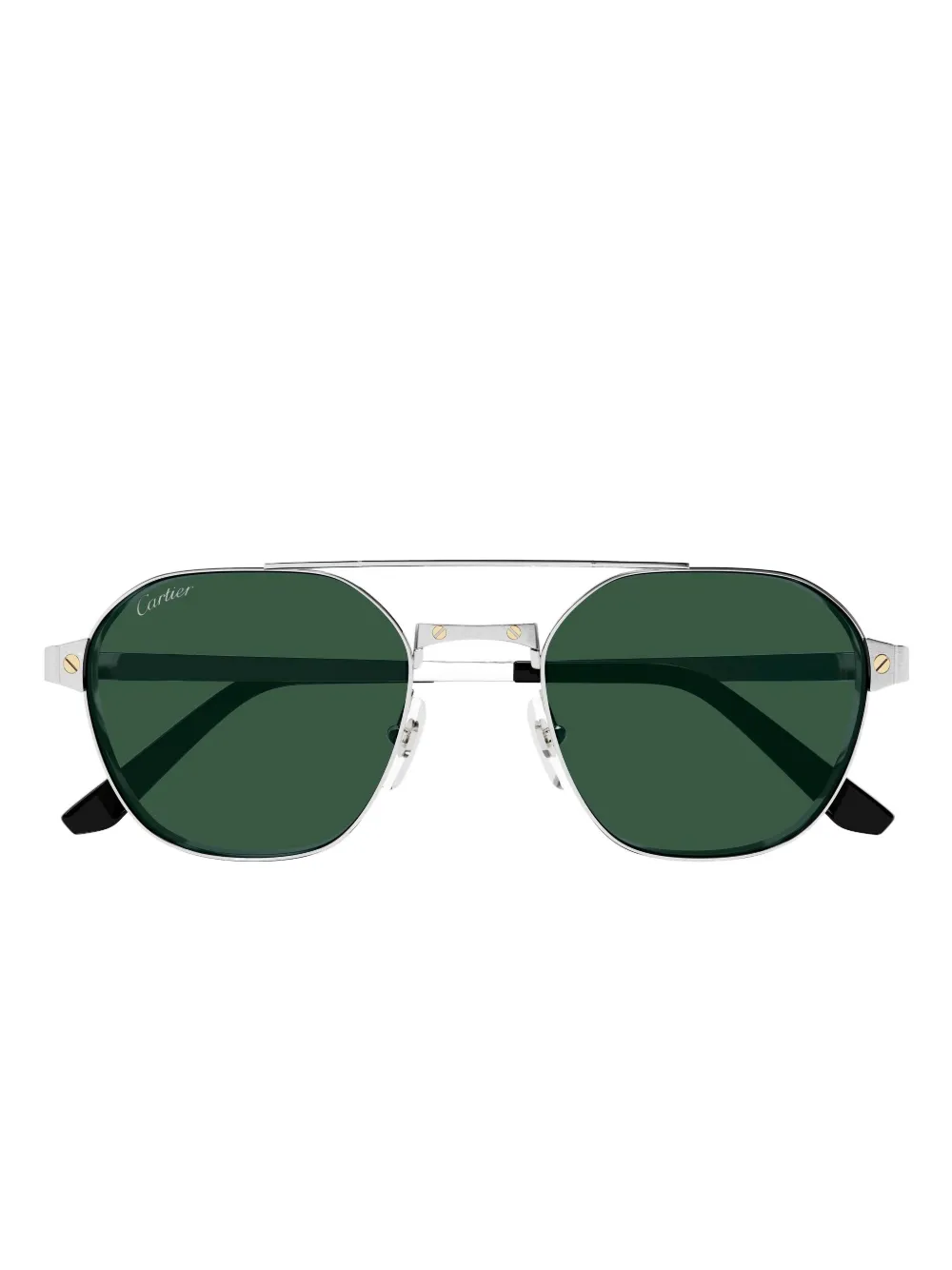 Cartier Pilot-frame Sunglasses In Metallic