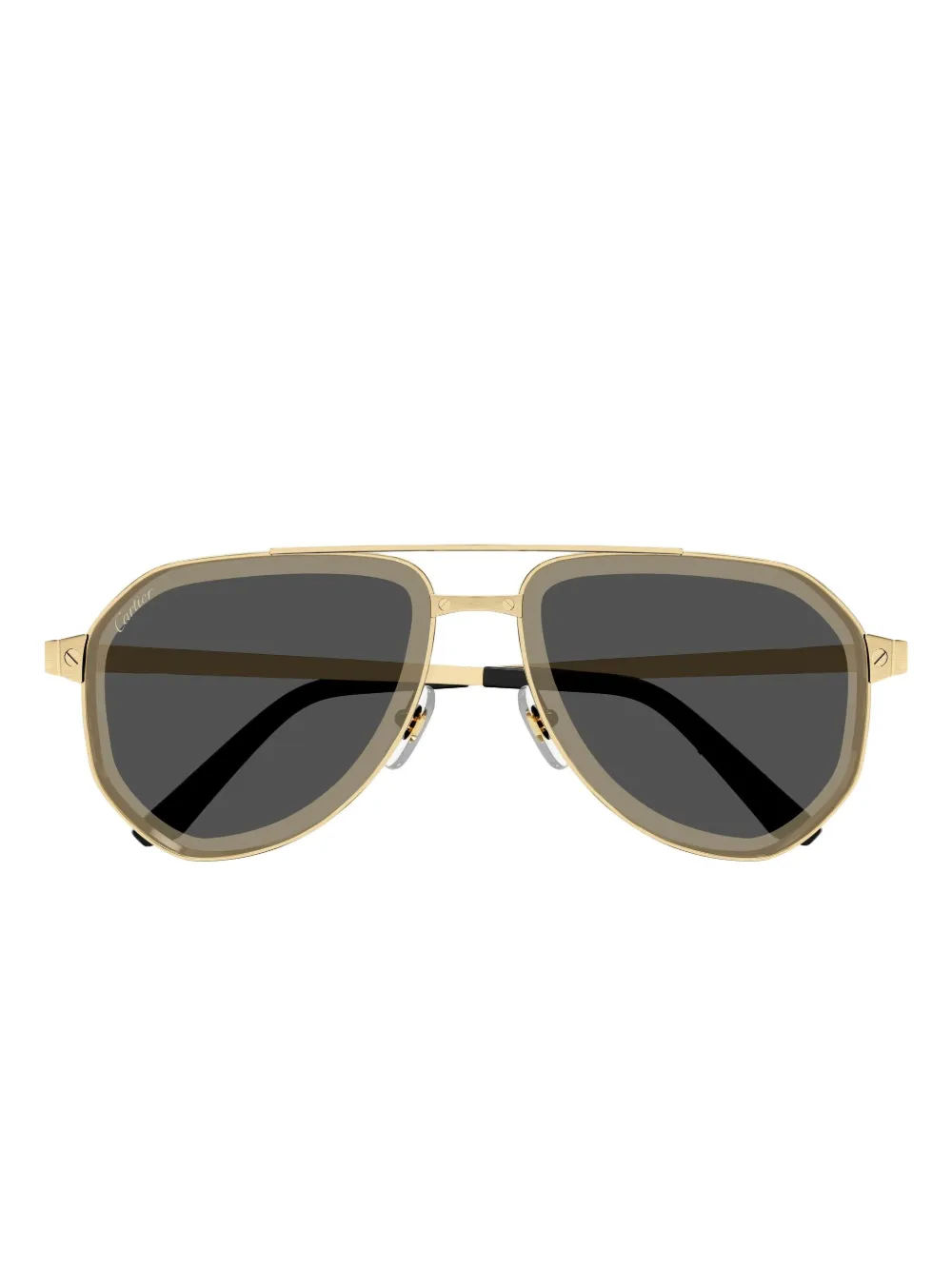 Cartier Eyewear double-bridge sunglasses | Gold | Image 1
