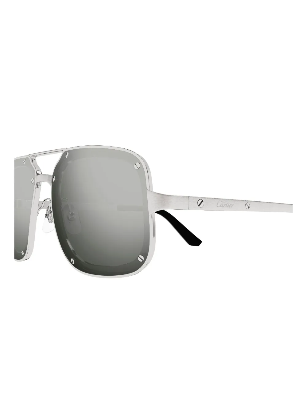 Cartier Eyewear Zonnebril met piloten montuur Zwart