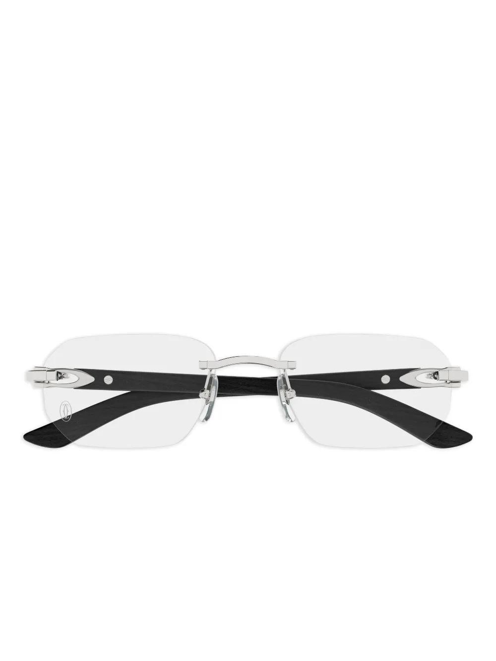 Cartier Eyewear rectangle-frame glasses | Neutrals | Image 1