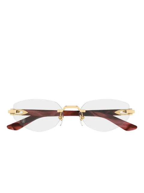 Cartier Eyewear lentes con armazón geométrica