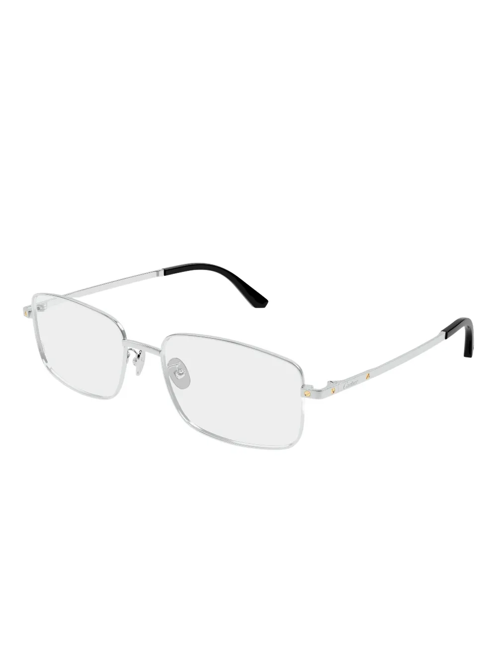 Cartier Brille Mit Eckigem Gestell In Gray