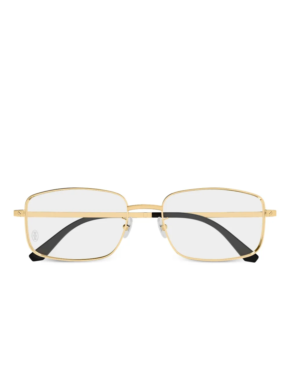 Cartier Eyewear lentes con armazón rectangular | dorado | Image 1