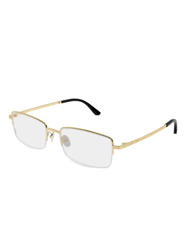 Cartierメガネフレーム Cartier Eyewear スクエアメガネフレーム | ゴールドトーン | FARFETCH JP