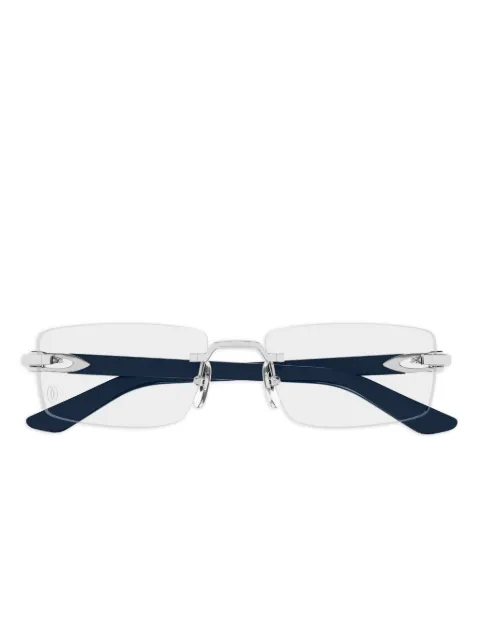 Cartier Eyewear rectangle rimless glasses