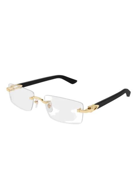Cartier Eyewear rectangle rimless glasses