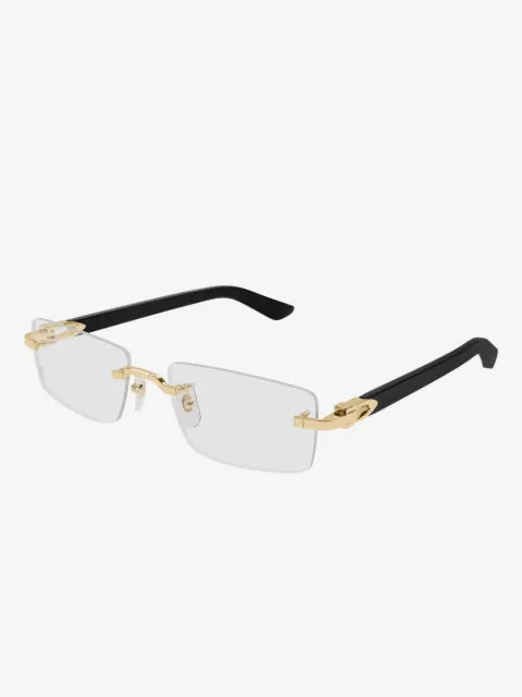 Cartier Eyewear rectangle rimless glasses
