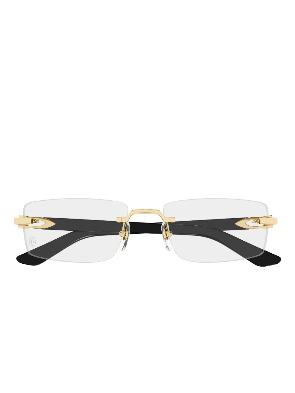 Cartier Eyewear rectangle rimless glasses | Image 2