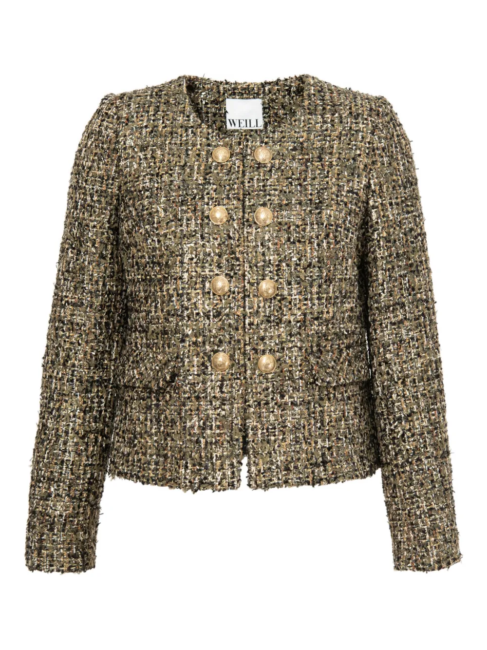 WEILL PARIS tweed longsleeve jacket | Brown | Image 1